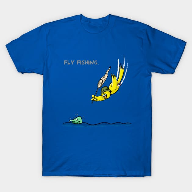 Fly Fishing T-Shirt by Hallo Molly